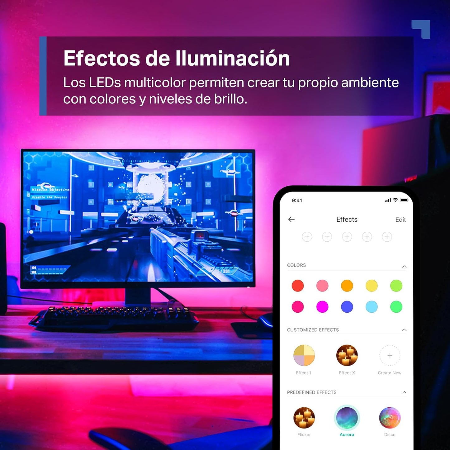Tapo L900-5 – Tira LED Wi-Fi De 5M, 12V, 16 Millones De Colores Con 2100 Mcd, Adecuado Para La Familia, Sincronización Con Música, Compatible Con Google Y Alexa