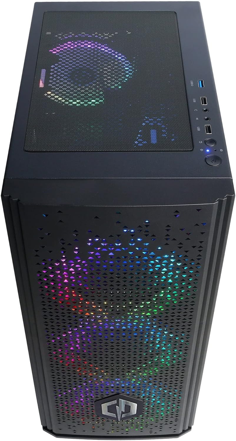 CYBERPOWERPC Wyvern Gaming PC - Intel Core I5-12400F, Nvidia RTX 3050, 16GB RAM, 500GB Nvme SSD, 650W 80+ PSU, Wi-Fi, Windows 11, Biaze RGB