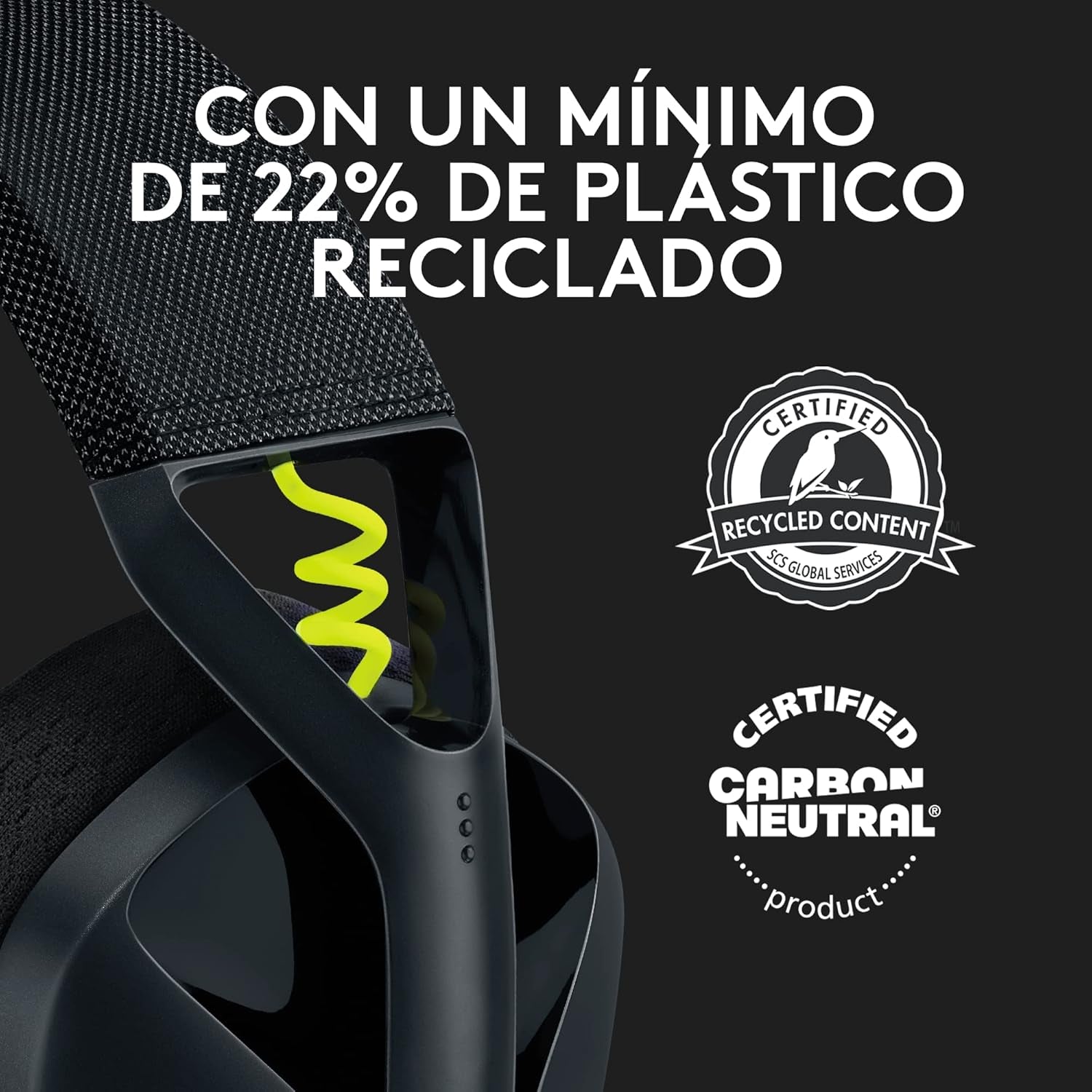 Logitech G G435 Auriculares Inalámbricos LIGHTSPEED Para Gaming, Ligeros, Micrófono Integrado, Batería De 18 Horas, Compatibles Con Dolby Atmos, Bluetooth, PC, PS4, PS5, Móvil, Nintendo Switch - Negro