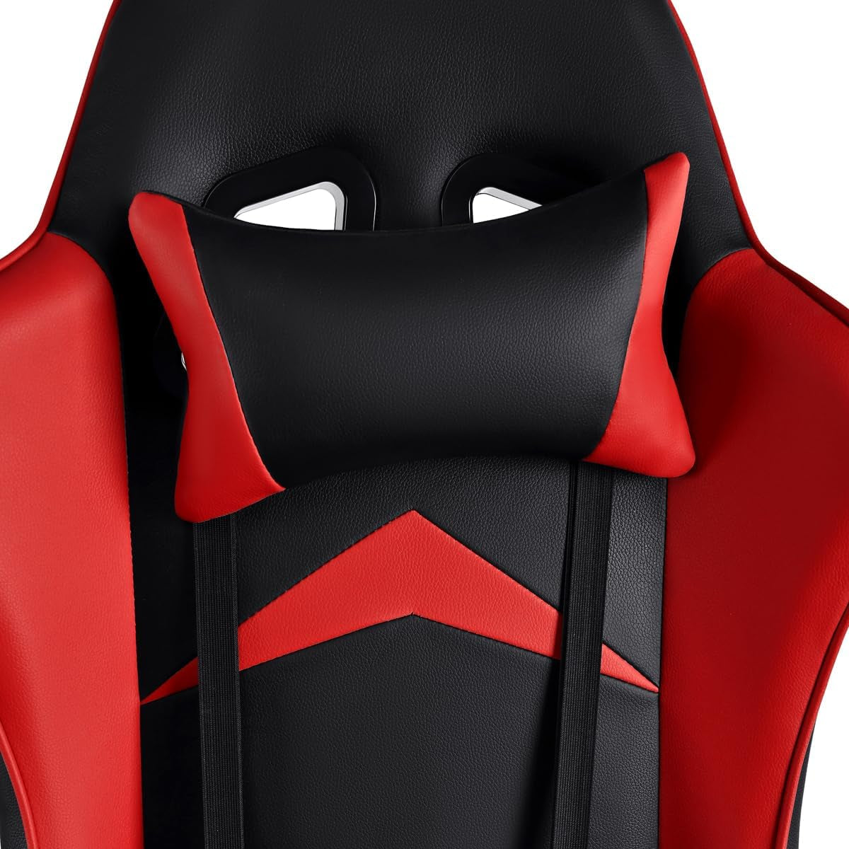 Silla Gaming Ergonómica Reclinable Con Cojín Lumbar Y Cervical | Respaldo Alto Acolchado | Altura Ajustable | Ruedas Giratorias 360° Y Reposabrazos | Ideal Ordenador, Oficina, Videojuego O Escritorio