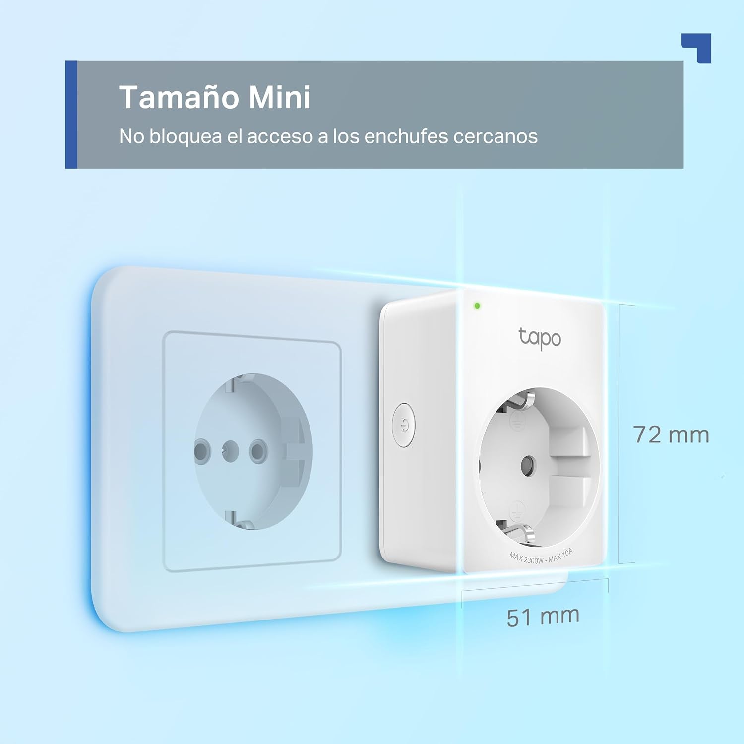 Tapo P100 (2 Paquetes) – Mini Enchufe Inteligente Wi-Fi, Óptimo Para Programar Encendido/Apagado Y Ahorro De Energía, No Necesita Concentrador, Compatible Con Alexa Y Google Home, Blanco