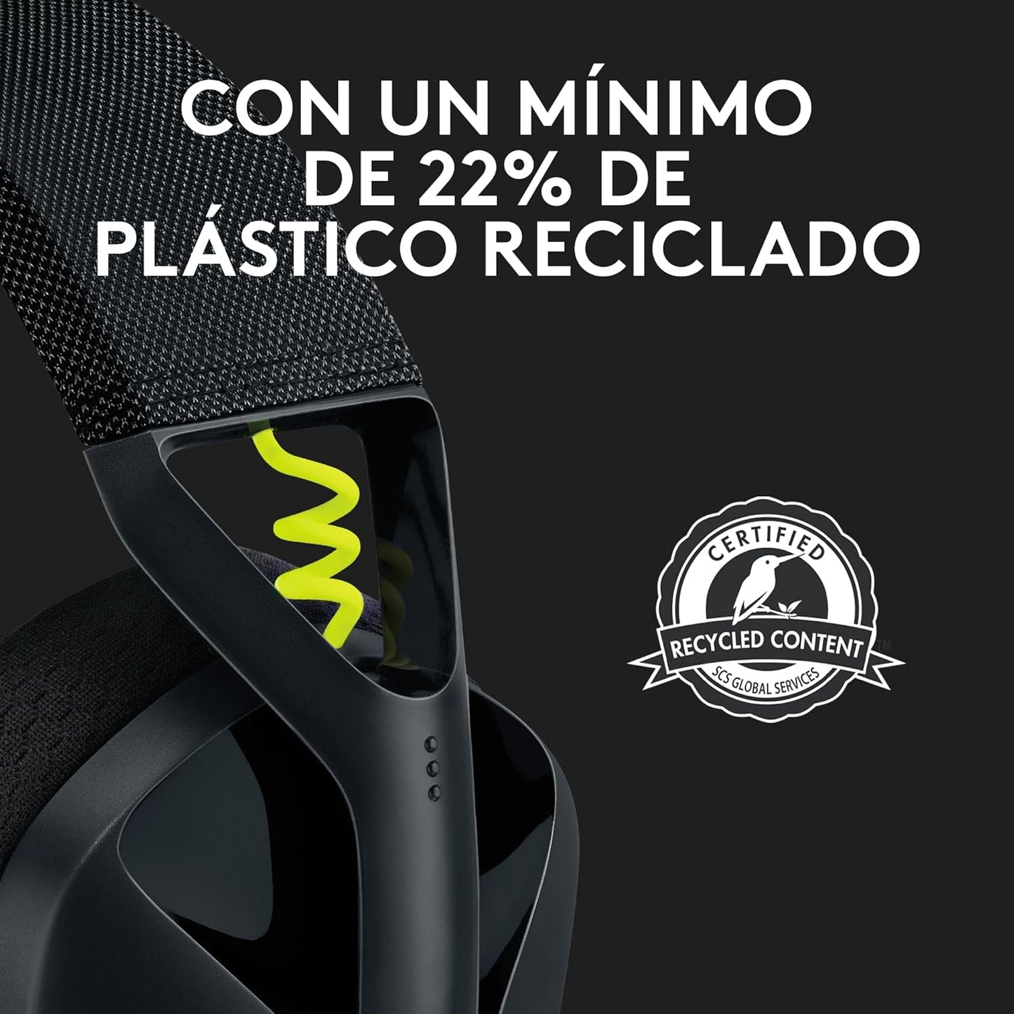 Logitech G G435 Auriculares Inalámbricos LIGHTSPEED Para Gaming, Ligeros, Micrófono Integrado, Batería De 18 Horas, Compatibles Con Dolby Atmos, Bluetooth, PC, PS4, PS5, Móvil, Nintendo Switch - Negro