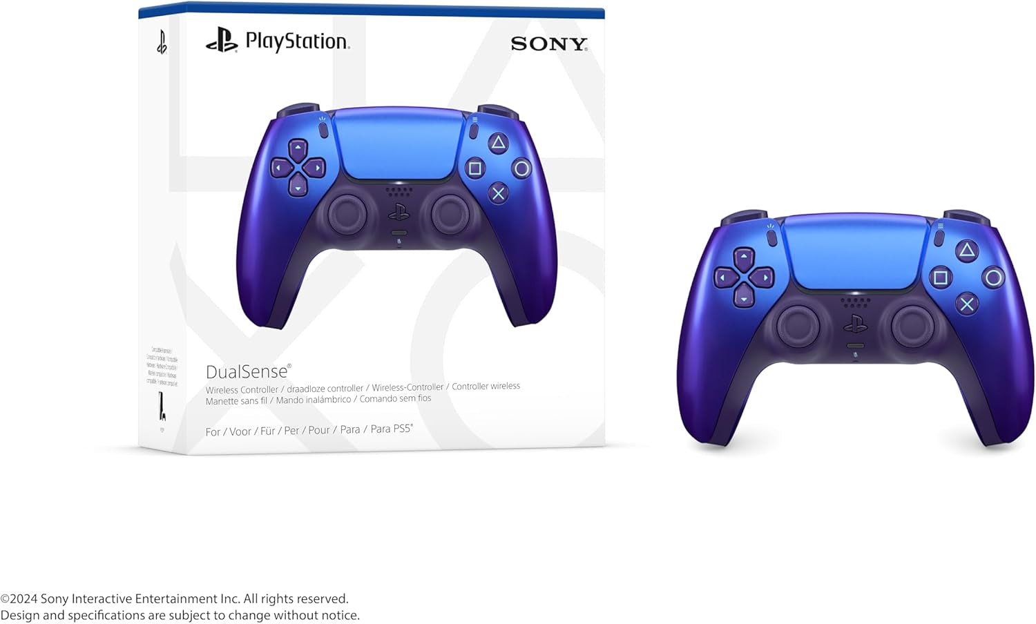 Playstation 5 - Mando Inalámbrico Dualsense Colección Chroma Indigo Amazon Exclusive