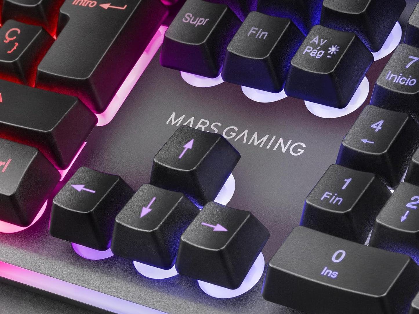 Mars Gaming MCPX, Combo Gaming 3En1 Con Teclado H-Mech Iluminado, Ratón Ultraligero 10000 Dpi Con Software Y Alfombrilla XXL, Compatible Con PC, PS4, PS5, Xbox, Portugués, Negro