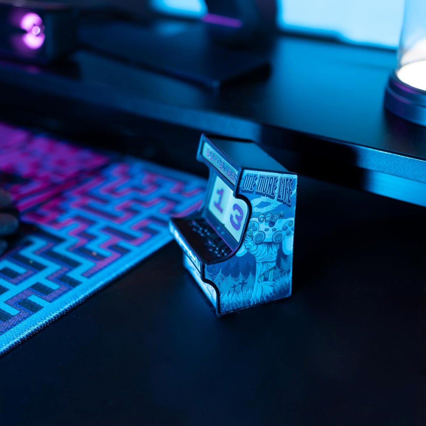 Calendario Perpetuo Sobremesa Maquina Arcade - Decoracion Gamer : Setup Gaming Brilla En La Ocuridad - Regalos Gamer | Decoracion Escritorio, Decoracion Habitacion Juvenil