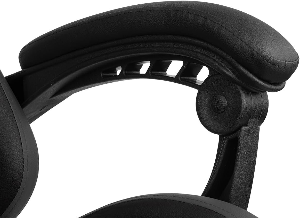 DRIFT GAMING DR35 – Silla Gaming Ergonómica Profesional Con Reposabrazos 2D Ajustables, Soporte Lumbar Y Cervical, Reclinable 135°, Tapizado En Cuero Sintético, Ruedas Silenciosas, Base Robusta, Negro