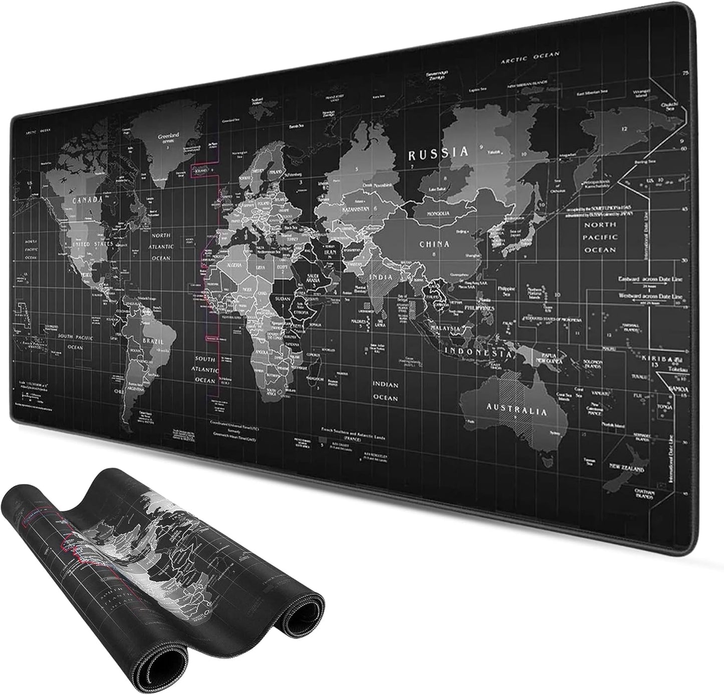 ADM PASS GROUP - Alfombrilla Para Ratón XL, Mousepad XXL 80 X30 Cm Alfombra Gaming Base De Goma Antideslizante PC Tapete Con Microfibras, Accesorios De Oficina. (80Cm X 30Cm)