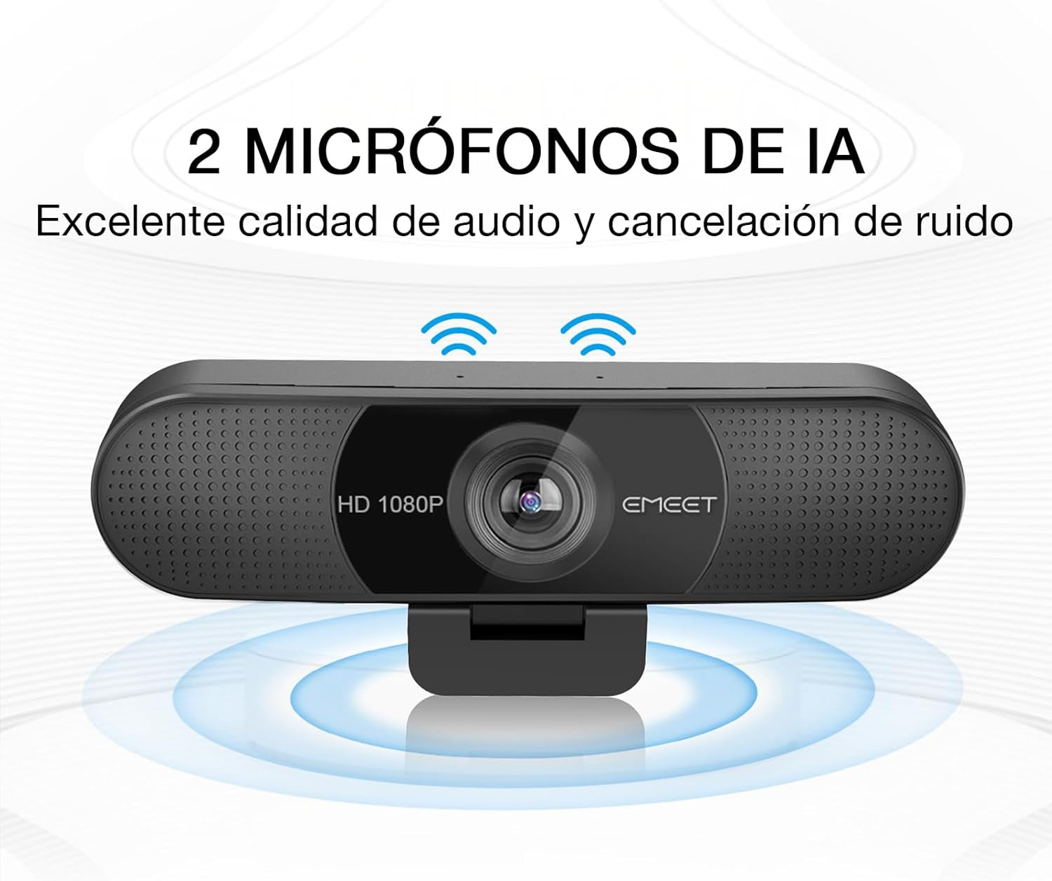 EMEET Webcam 1080P Con Micrófono C960 Cámara Web De Transmisión De 2 Micrófonos Con Cubierta De Privacidad, Vista De 90°, Webcam USB Plug & Play Para Llamadas/Conferencias, Zoom/Skype/Youtube
