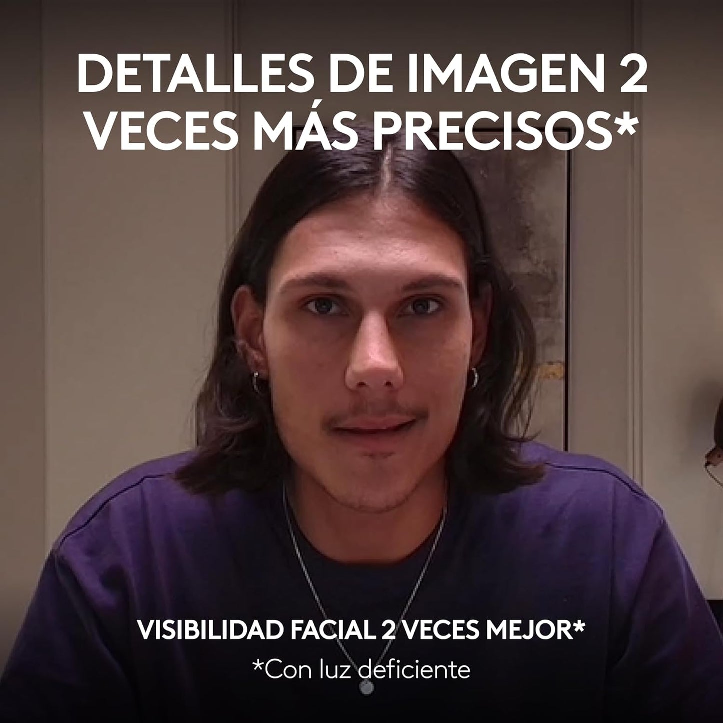 Logitech MX Brio Ultra HD 4K Para Colaboración Y Streaming Cámara Web, 1080P a 60 FPS, Dos Micrófonos Reductores De Ruido, USB-C, Tapa, Compatible Con Microsoft Teams, Zoom, Google Meet, Grafito