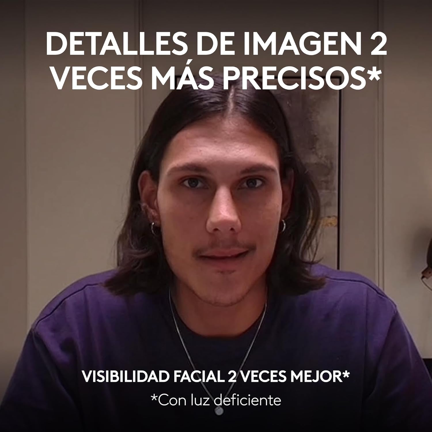 Logitech MX Brio Ultra HD 4K Para Colaboración Y Streaming Cámara Web, 1080P a 60 FPS, Dos Micrófonos Reductores De Ruido, USB-C, Tapa, Compatible Con Microsoft Teams, Zoom, Google Meet, Grafito