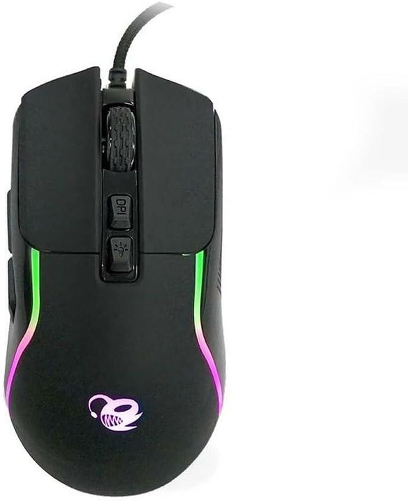 X-Wing 2 Pack Gaming 4 En 1 - Teclado Membrana QWERTY Con Ñ Retroiluminado, Ratón Óptico RGB 7200DPI, Auriculares Con Micrófono, Alfombrilla Antideslizante. Set up Gaming Multiplataforma