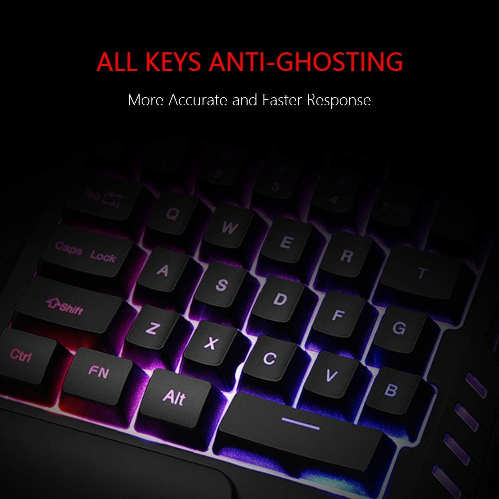 Redthunder G30 Teclado Mecánico RGB Para Juegos Con Una Sola Mano,2 Teclas Macro Integradas+7 Programmable Buttons,Teclado Juego Anti-Ghosting 35 Teclas + Ergonómico Para PC Mac PS5 Xbox One Gamer
