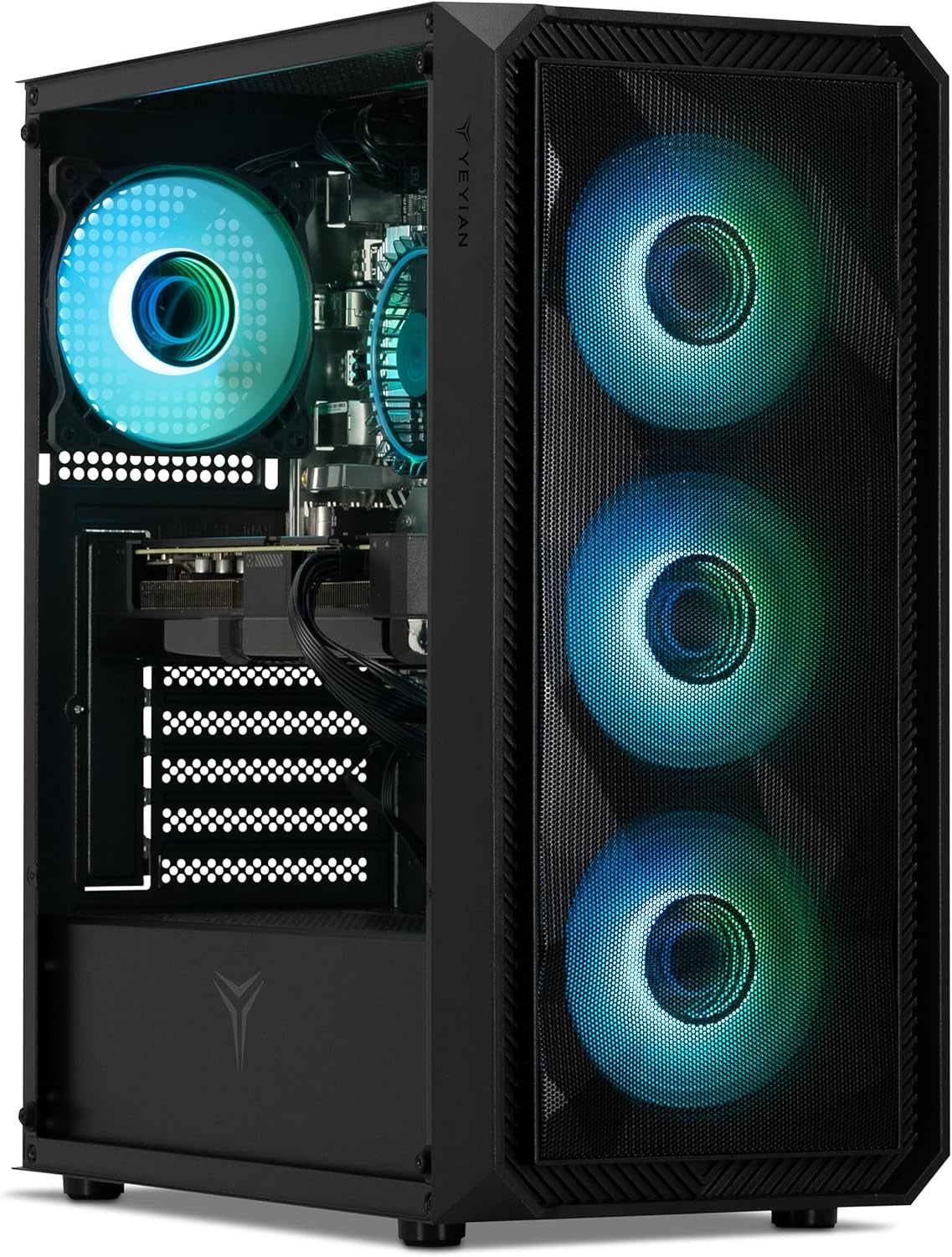 YEYIAN Gaming PC ARGB Intel Core I5 12400F 6 Cores a 4,4 Ghz | Nvidia Geforce RTX 4060 8GB | 16GB DDR5 5600Mhz | 1TB SSD Nvme Gen3 | Wifi 6 + BT 5.2 | LAN 2.5 GB | Win 11 Pro | AI Powered