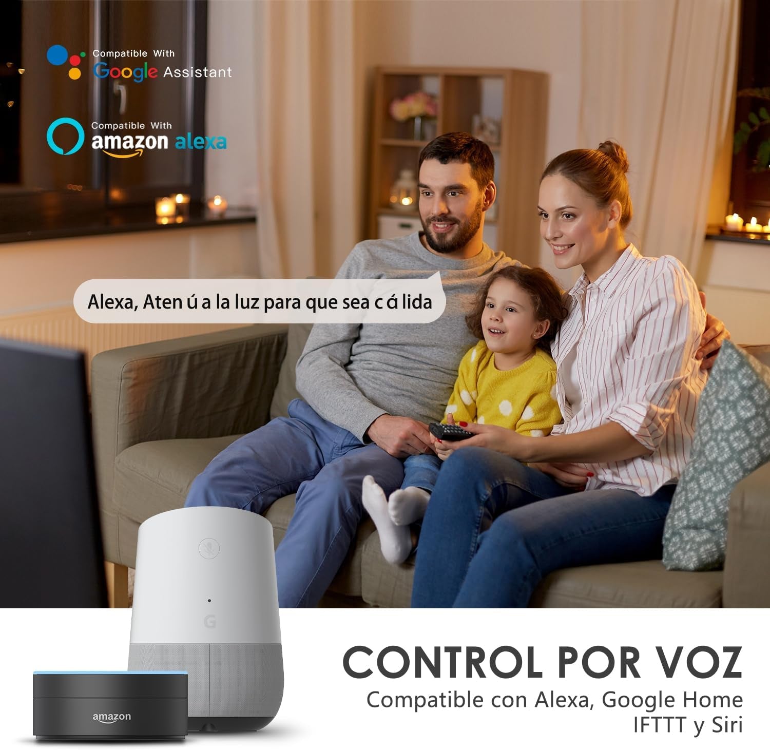 ® Lampara Techo LED 30W, Plafon RGB Redondo 2700K-6500K, Regulable, Compatible Con Alexa, Control APP, Mando a Distancia, Para Dormitorio, Salon, Cocina