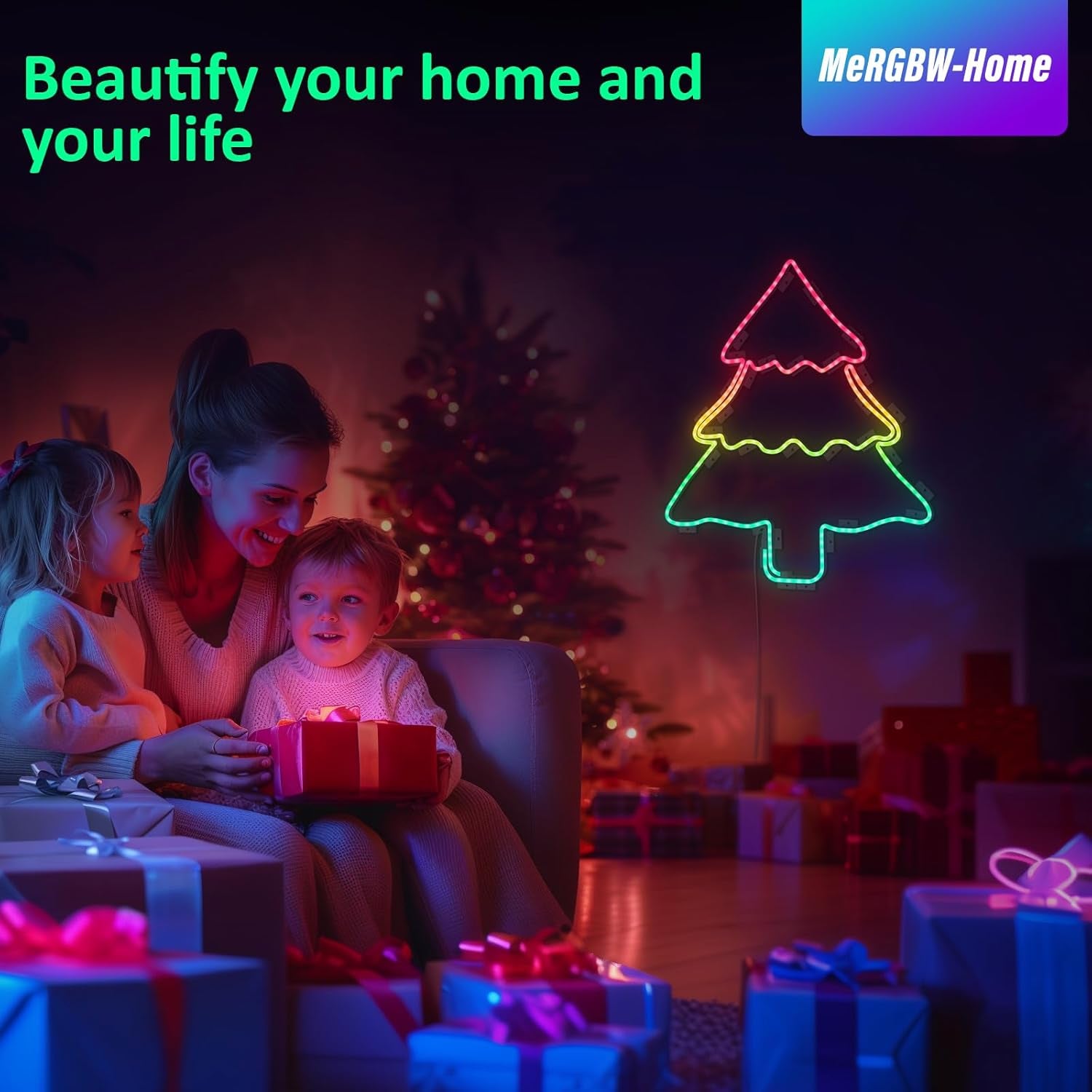 Tiras LED Neon 3M, Luces LED Strip RGB De Neón De DIY Siliconecon, Control Por App, Inteligente Control Segmentado Modo Música Y Escena Arcoíris Para Habitación Gaming, Fiesta, Dormitorio