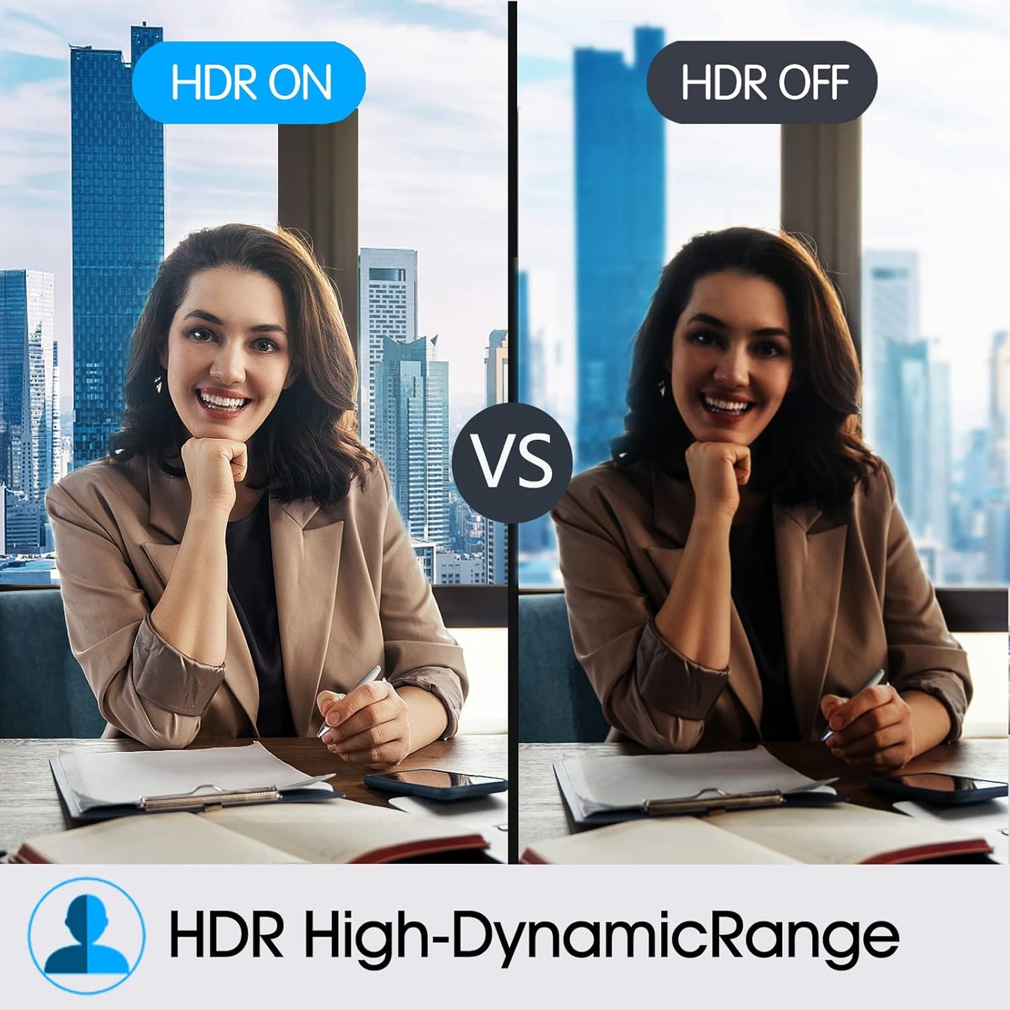 Cámara Web Angetube 4K Streaming Con Seguimiento AI, HDR, Micrófonos Duales Con Cancelación De Ruido AI, Modos Especializados USB3.0 Webcam Ideal Para Reuniones, Conferencias, Transmisión En Vivo
