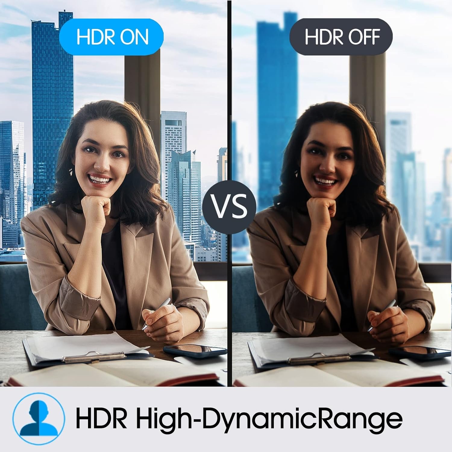 Cámara Web Angetube 4K Streaming Con Seguimiento AI, HDR, Micrófonos Duales Con Cancelación De Ruido AI, Modos Especializados USB3.0 Webcam Ideal Para Reuniones, Conferencias, Transmisión En Vivo
