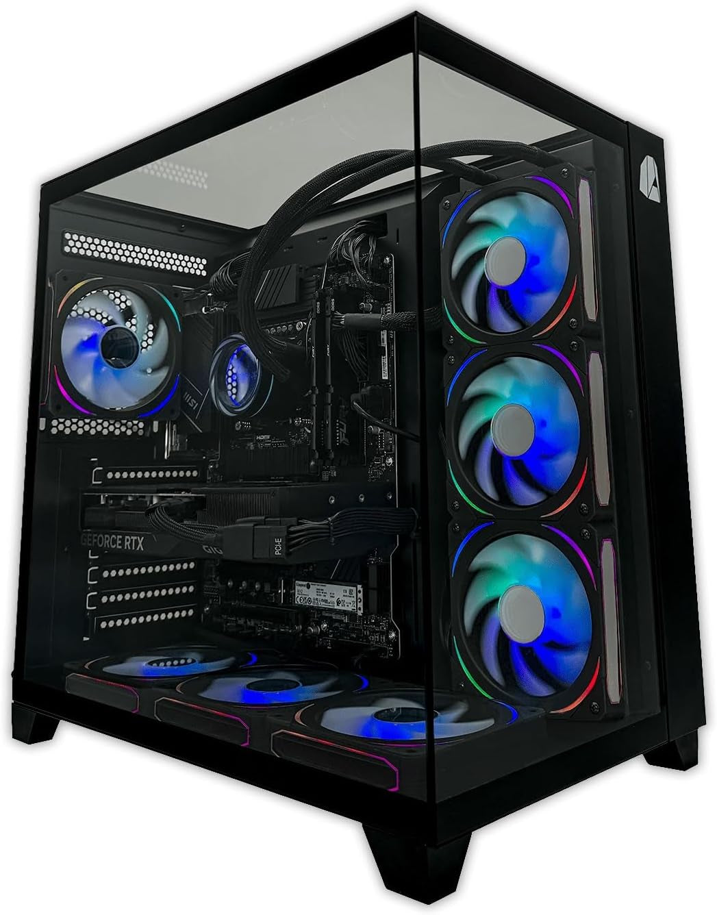 Nitropc - Pack Diamond | PC Gaming Completo (Intel Core I7 12700K 12/20 5.0Ghz, RTX 5060 8GB, RAM 32GB, M.2 2TB, Windows 11 | Wifi, Monitor Curvo 27", Teclado, Ratón, Cascos) PC Sobremesa (Negro)