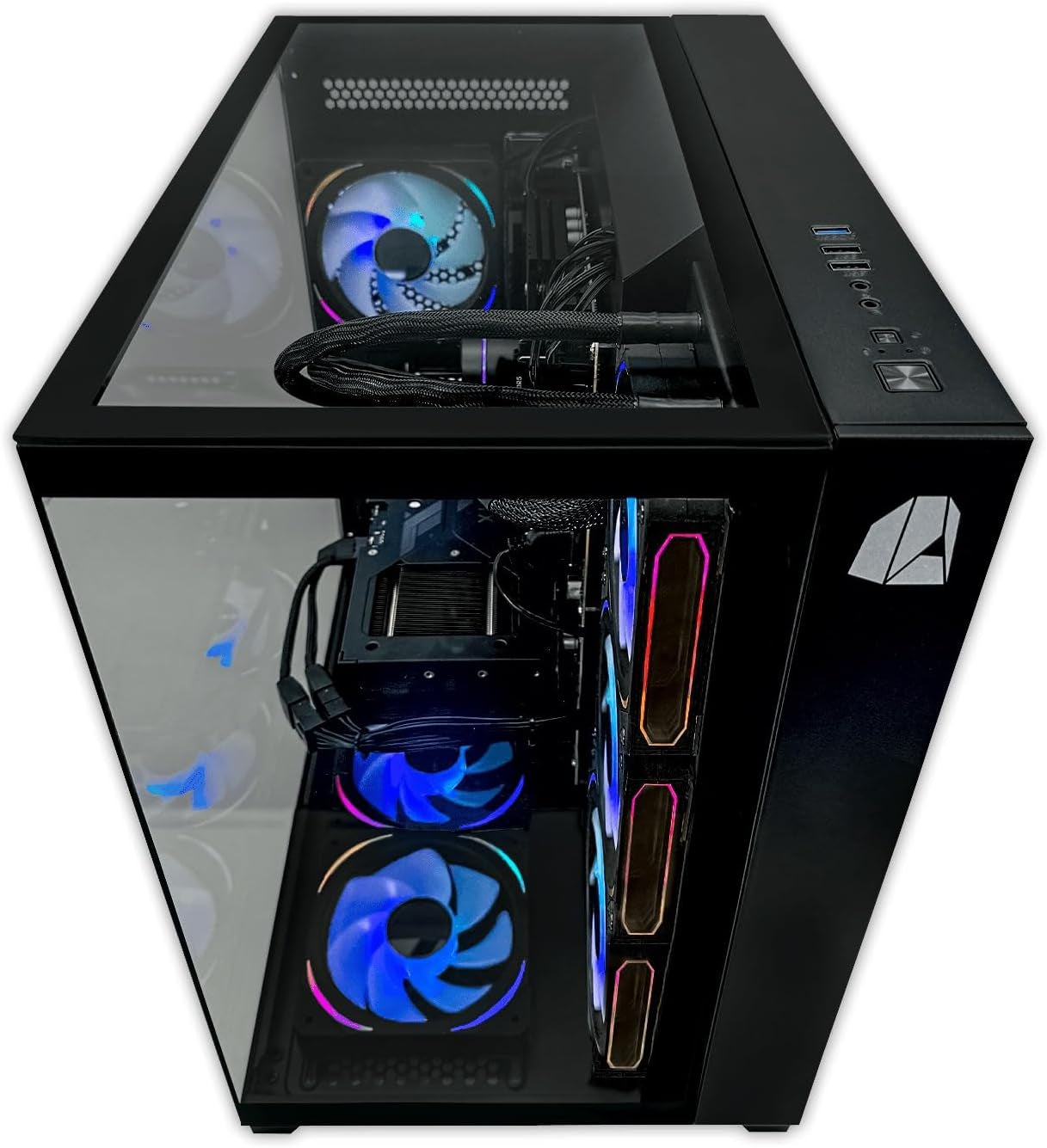 Nitropc - Pack Diamond | PC Gaming Completo (Intel Core I7 12700K 12/20 5.0Ghz, RTX 5060 8GB, RAM 32GB, M.2 2TB, Windows 11 | Wifi, Monitor Curvo 27", Teclado, Ratón, Cascos) PC Sobremesa (Negro)