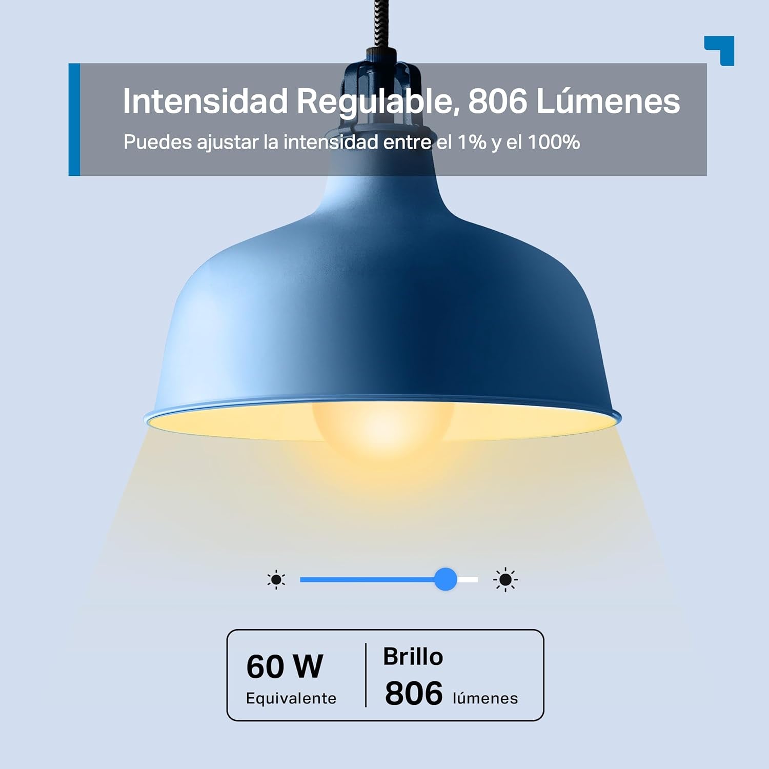 Tapo L530E – Bombilla LED Inteligente Wi-Fi, Multicolor, Regulable, Casquillo E27, 8.3W, 806 Lúmenes, Compatible Con Alexa Y Google Home, Paquete De 2 (Paquete De 1)