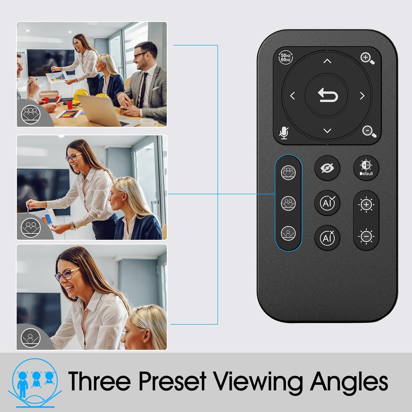 Cámara Web Angetube 4K Streaming Con Seguimiento AI, HDR, Micrófonos Duales Con Cancelación De Ruido AI, Modos Especializados USB3.0 Webcam Ideal Para Reuniones, Conferencias, Transmisión En Vivo