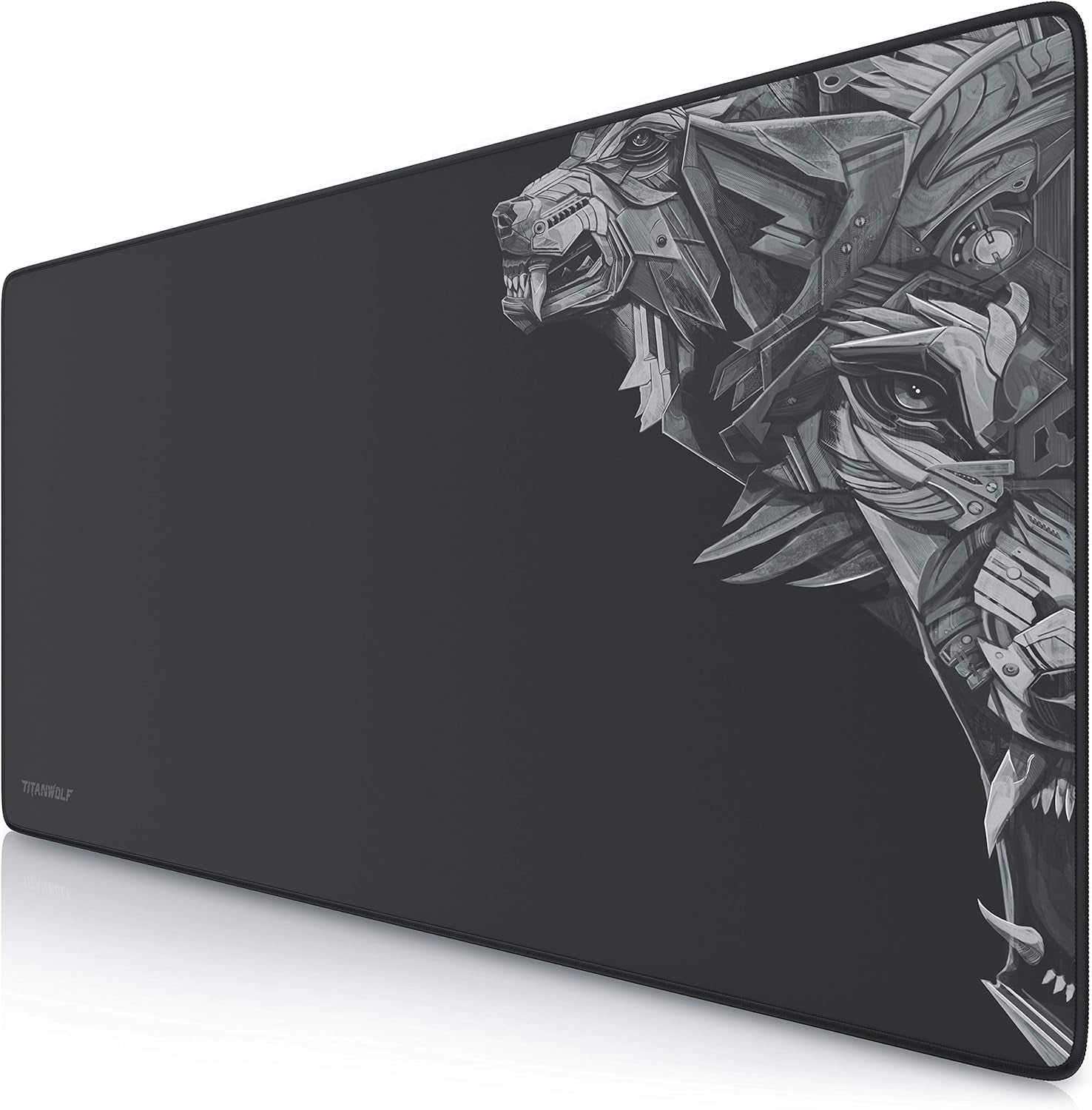 TITANWOLF Alfombrilla Para Ratón Speed Gaming XXL 900 X 400 Mm - XXL Mousepad Mouse Pad - Base Para Mesa Grandes Dimensiones - Mejora La Precisión Y La Velocidad - Resistente