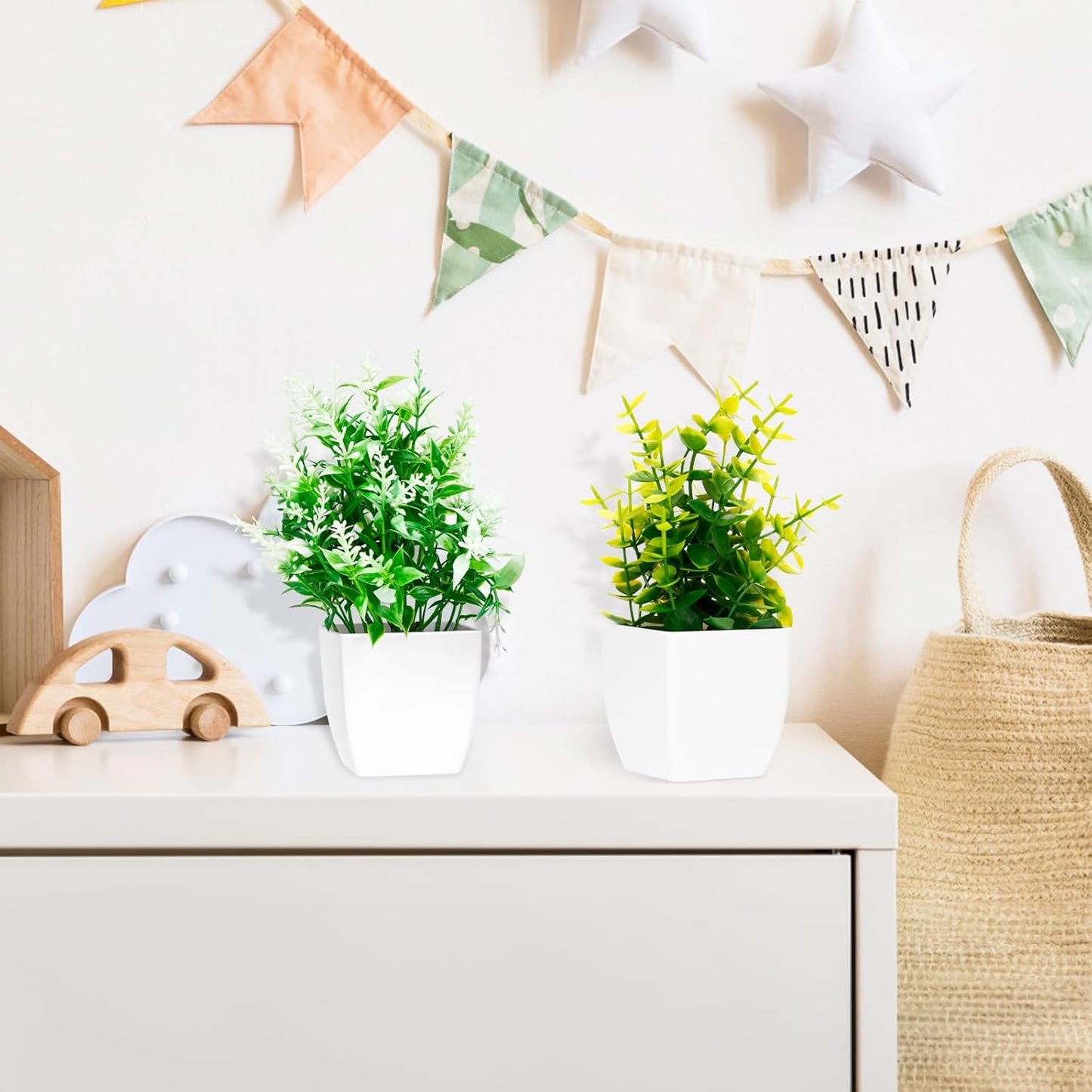 6 Piezas Plantas Artificiales,Planta Artificial Pequeña,Planta Pequeñas Sintéticas De Plástico Decorativas,Plásticos Mini Plantas Falsas Para Mesa Estante Baño Oficina Casa Decoración