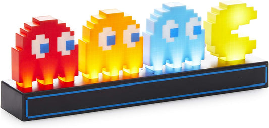 Luz De Escritorio Pac Man & Ghosts - Producto Oficial, Reactiva Al Sonido Con 3 Modos De Luz, Alimentado Por USB O Baterías, Decoración Retro Para Sala De Juegos, Regalo Para Gamers