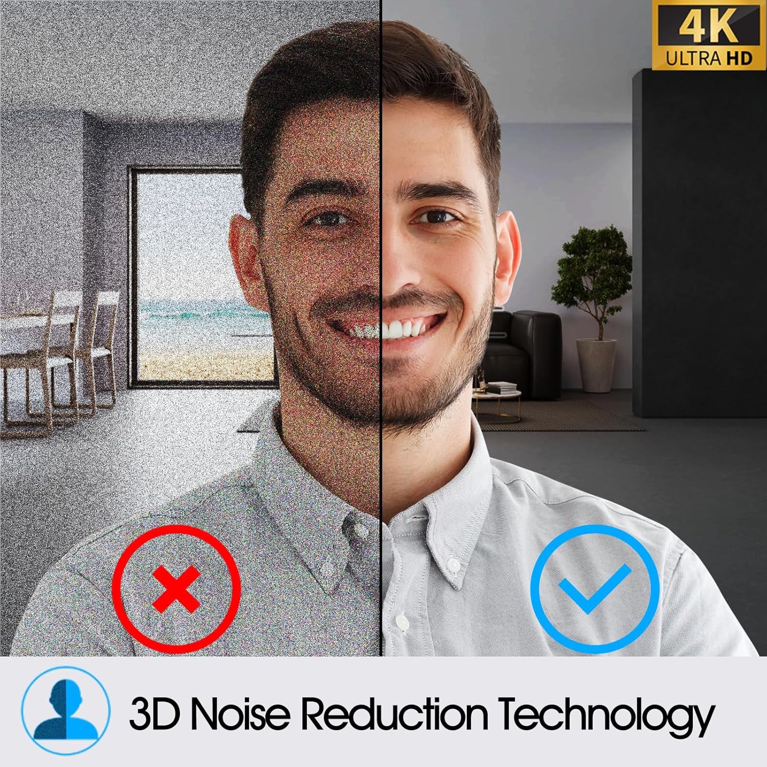 Cámara Web Angetube 4K Streaming Con Seguimiento AI, HDR, Micrófonos Duales Con Cancelación De Ruido AI, Modos Especializados USB3.0 Webcam Ideal Para Reuniones, Conferencias, Transmisión En Vivo