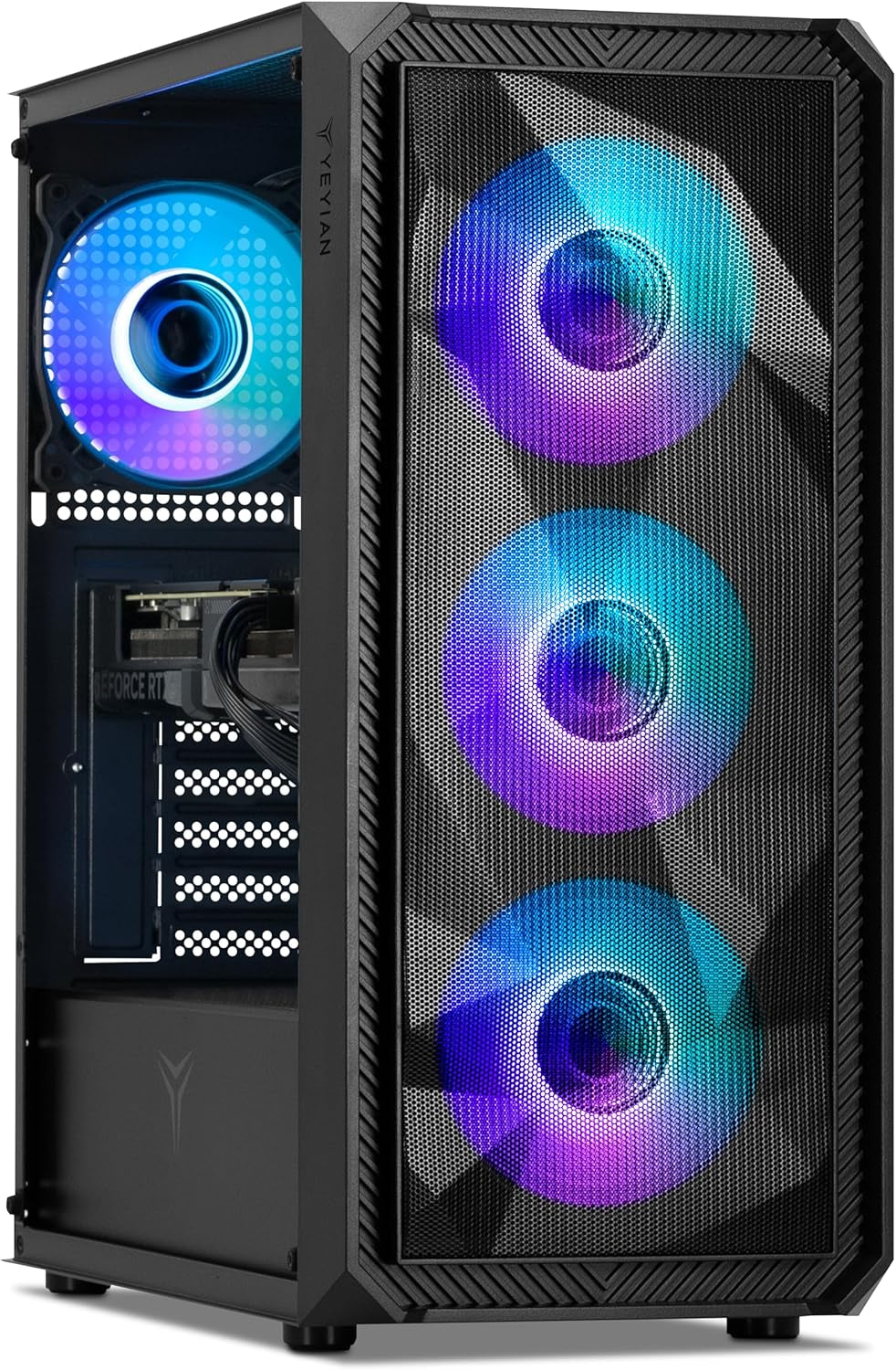 YEYIAN Ordenador PC Gaming AMD Ryzen 7 5700 8 Cores a 4.6 Ghz Y Nvidia Geforce RTX 4060 8GB | 16GB DDR4 3200Mhz | 1TB SSD Nvme Gen3 | Wifi 6 + BT 5.2 | Ethernet | Win 11 Pro