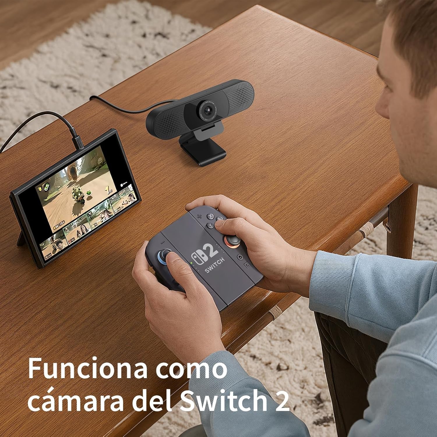 EMEET Webcam 1080P Con Micrófono C960 Cámara Web De Transmisión De 2 Micrófonos Con Cubierta De Privacidad, Vista De 90°, Webcam USB Plug & Play Para Llamadas/Conferencias, Zoom/Skype/Youtube